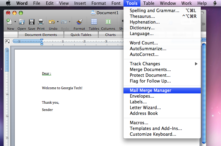 customize subject line in mail merge office for mac